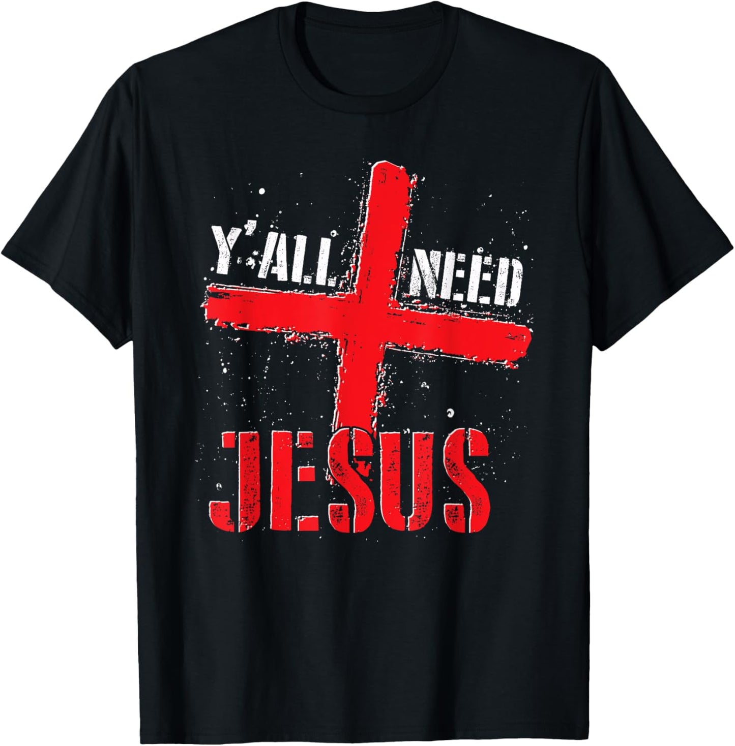 Faith T-Shirt with Cross – Graphic T-Shirt - Black Cotton Unisex T-shirt