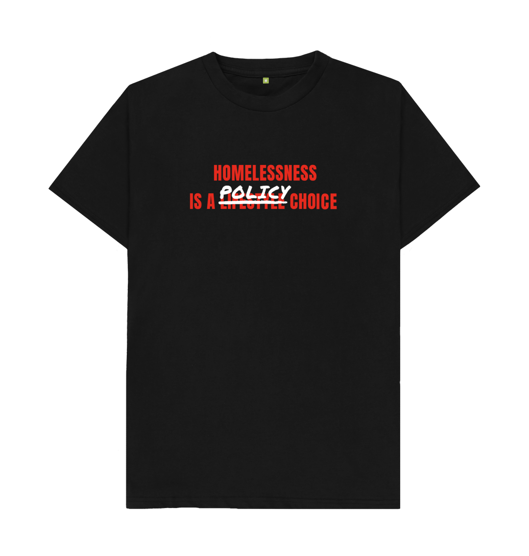 Black Cotton Unisex T-shirt