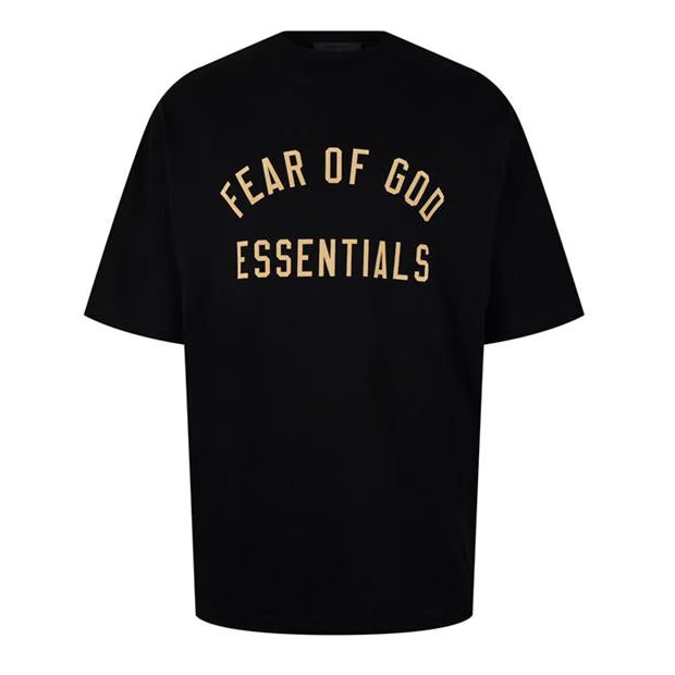 FEAR OF GOD ESSENTIALS – Graphic T-Shirt - Black Cotton Unisex T-shirt