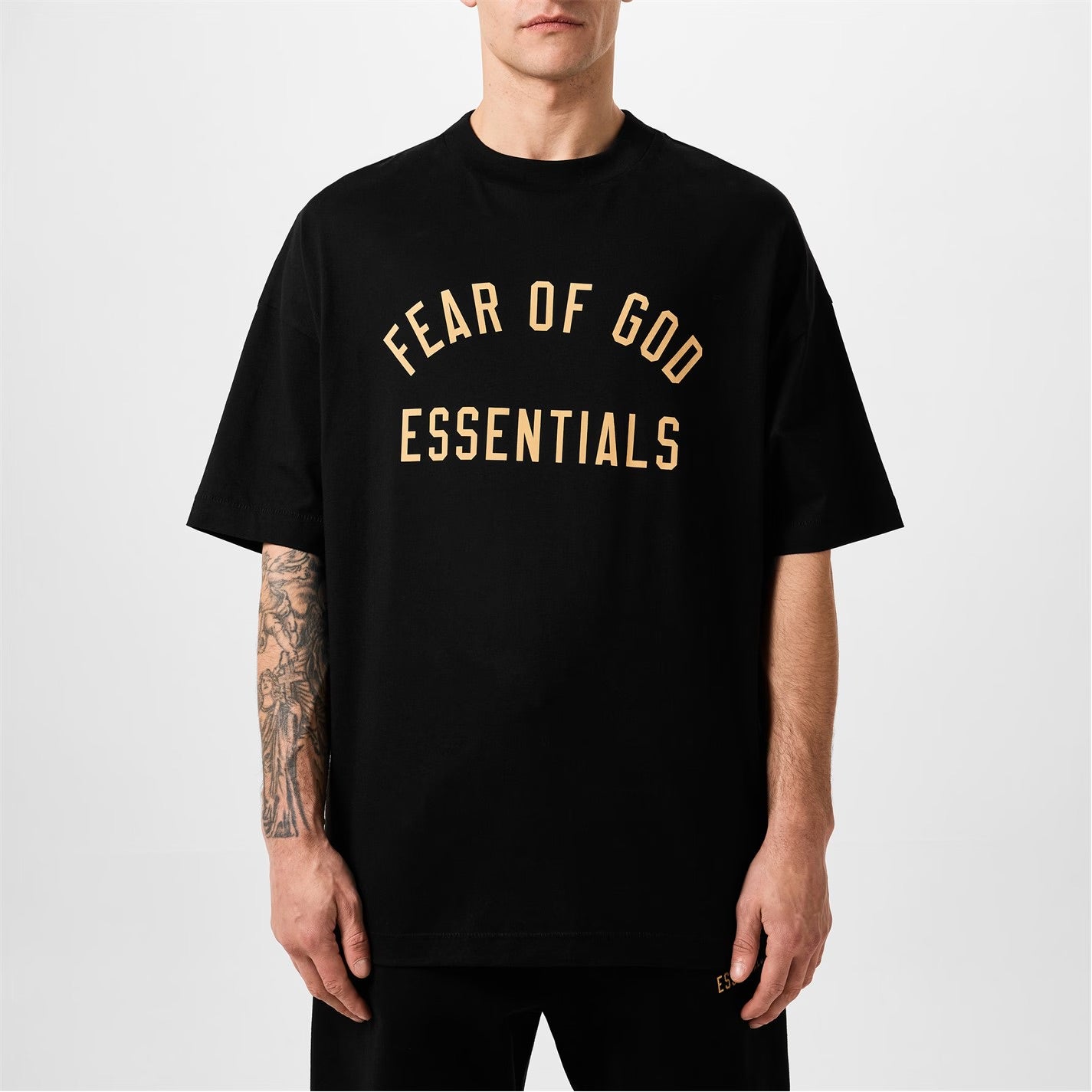 FEAR OF GOD ESSENTIALS – Graphic T-Shirt - Black Cotton Unisex T-shirt