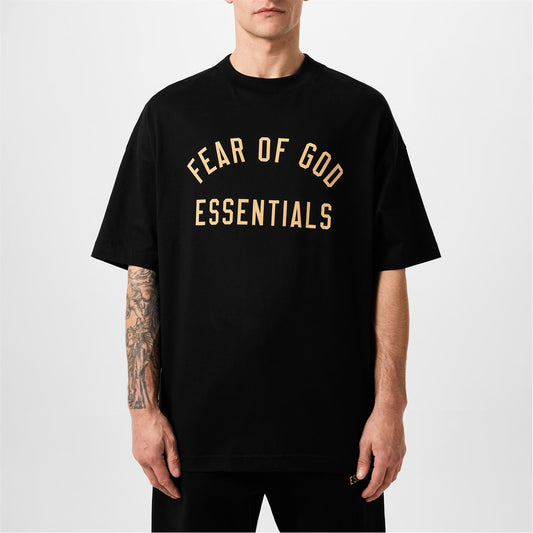 FEAR OF GOD ESSENTIALS – Graphic T-Shirt - Black Cotton Unisex T-shirt