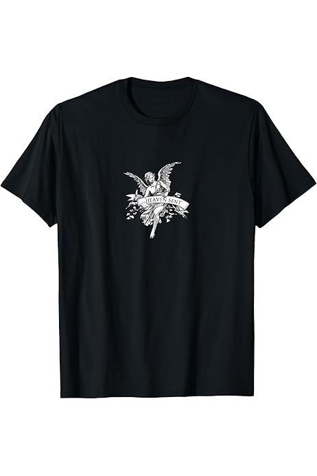 Heaven Sent Tee - Black Cotton Unisex T-shirt