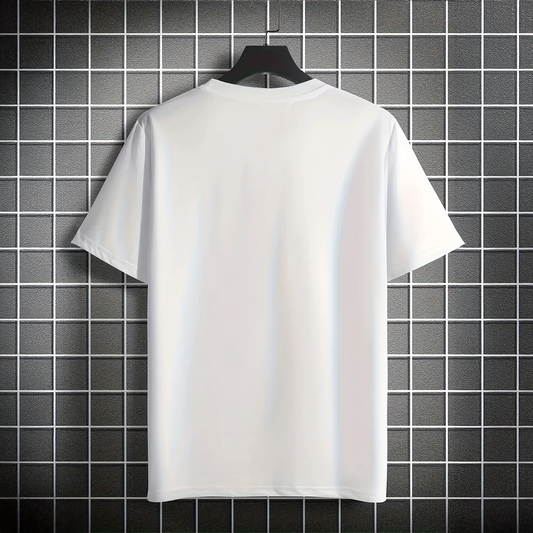 David statue' print t shirt -  White Cotton Unisex T-shirt