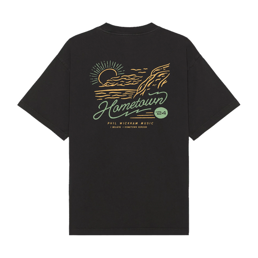 Hometown Tee – Graphic T-Shirt - Black Cotton Unisex T-shirt