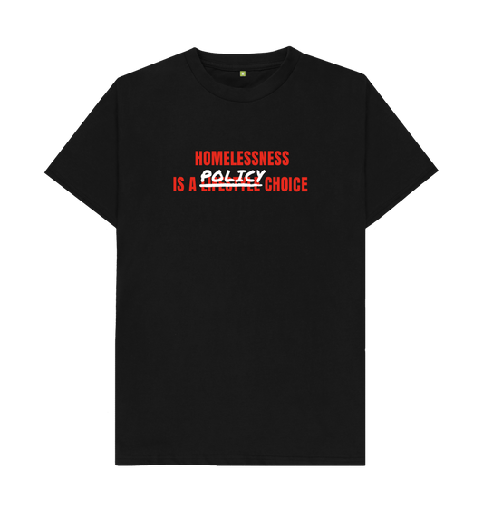Black Cotton Unisex T-shirt