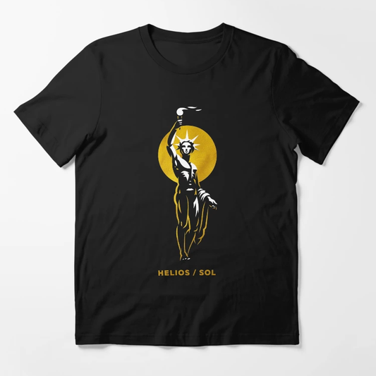 Helios / Sun Essential T-Shirt – Graphic T-Shirt - Black Cotton Unisex T-shirt